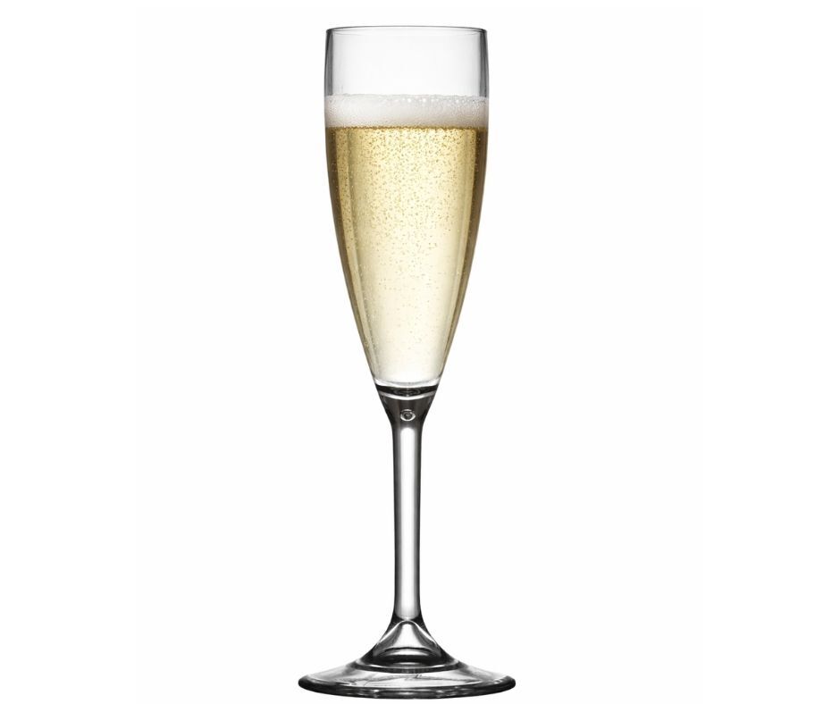 Champagne and Prosecco Plastic Flutes - Reusable Polycarbonate Flutes