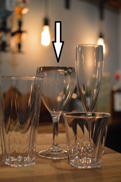 Plastic Polycarbonate Wine Glass