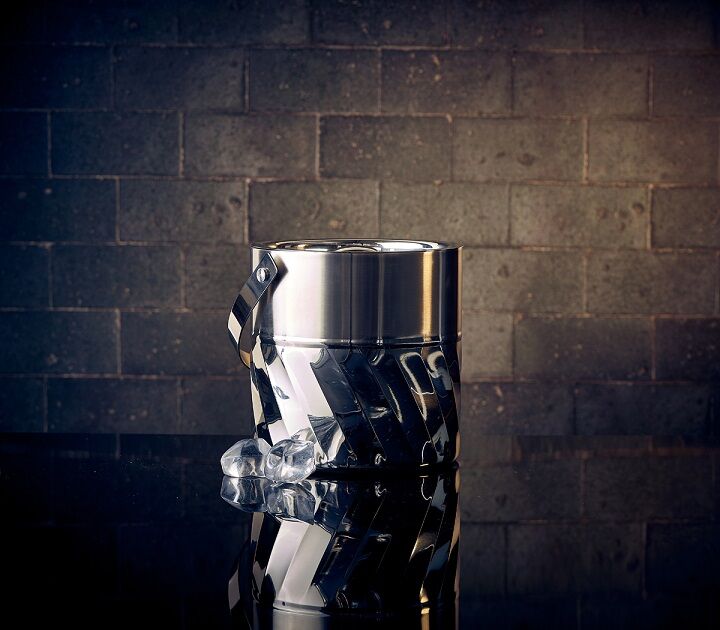 Stainless Steel Ice Bucket Swirl - Genware - Image 2
