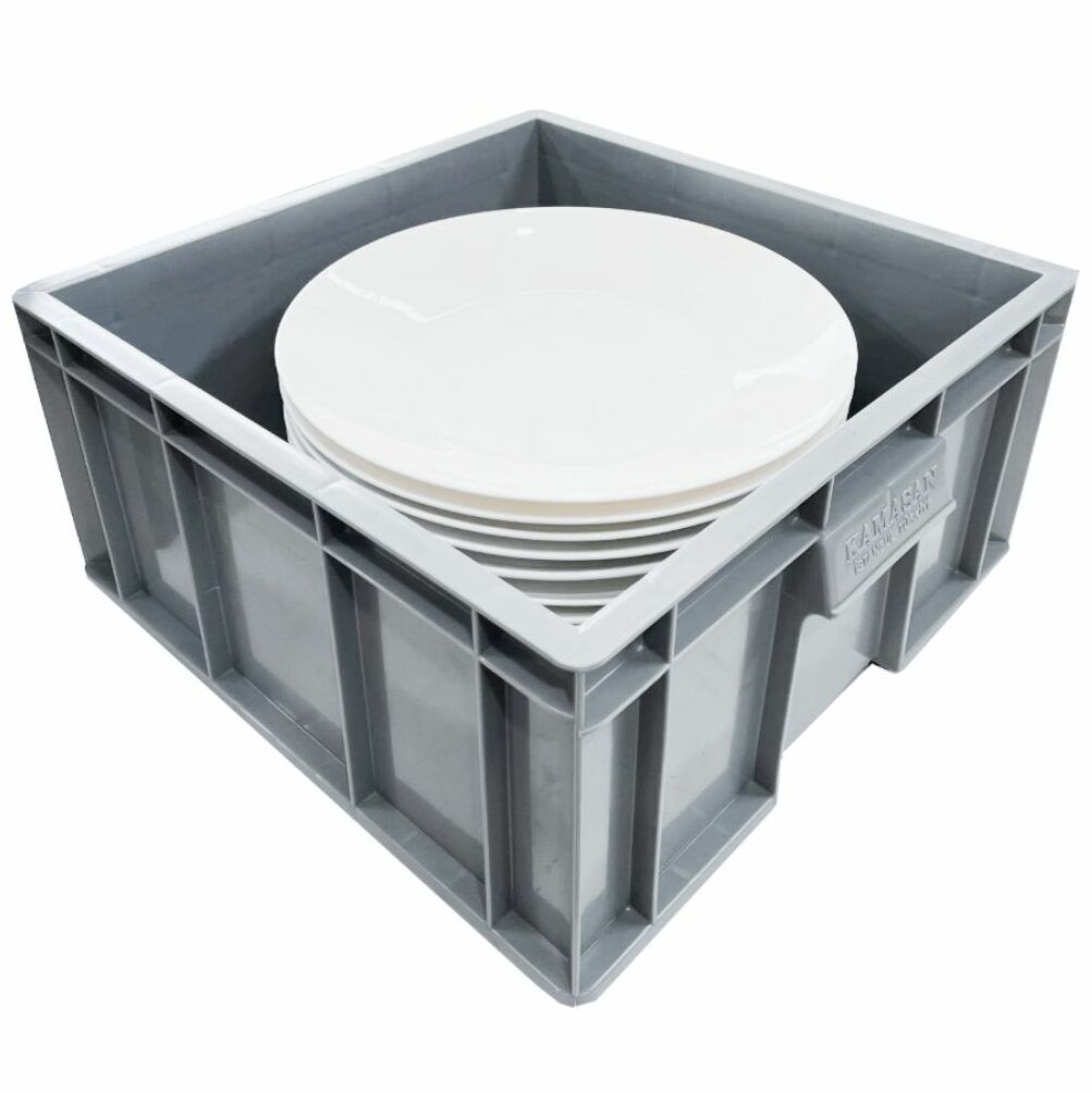 Plate Storage Box Plate Transport Crate – Medium UK Glassjacks