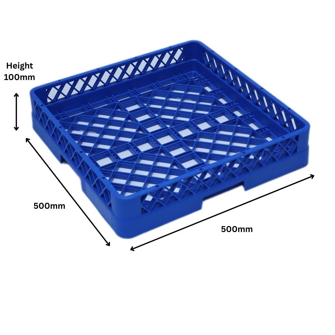 Glass Dishwasher Rack for Commercial Industrial Catering Washers 500x500x100cm - Glassjacks II